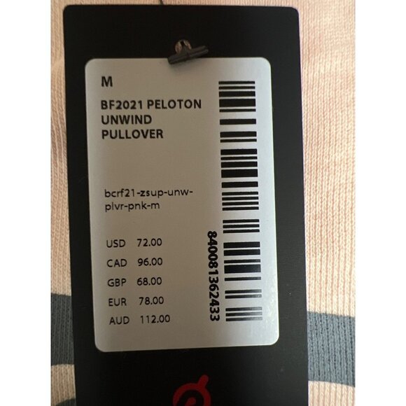 NEW! Peloton Unwind Peach Stronger Together Sweatshirt Women's Size Medium - Picture 10 of 13